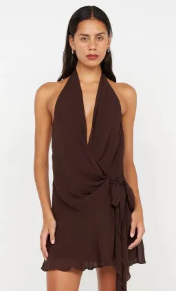 Bec & Bridge Celyse Mini Dress Brown Size AU 8 for rent on The Volte - image 3