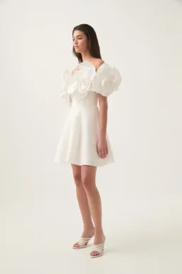 AJE ETTA MINI DRESS IVORY SIZE AU 10 for rent on The Volte - image 2