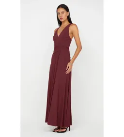 Bec and Bridge Greta Gown Cherry Cola Size 8 for rent on The Volte - image 2