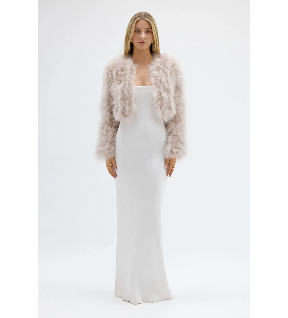 Bubish Manhattan Crop Jacket Blush Size 6-8 - Image 1