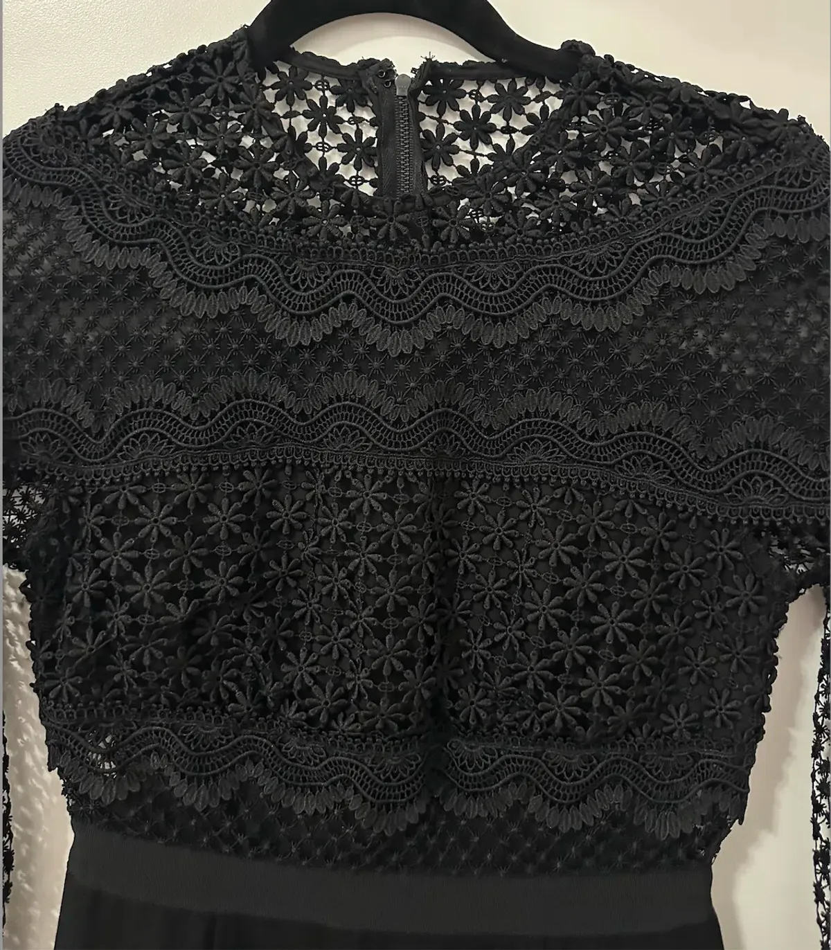 Self Portrait Aiden Lace Trim Mini Dress Size 4 US - Image 2