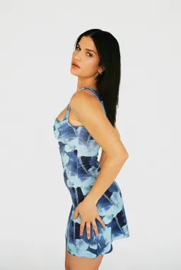 Miaou Ginger Mini Dress Azul Size S / AU 8 for rent on The Volte - image 2