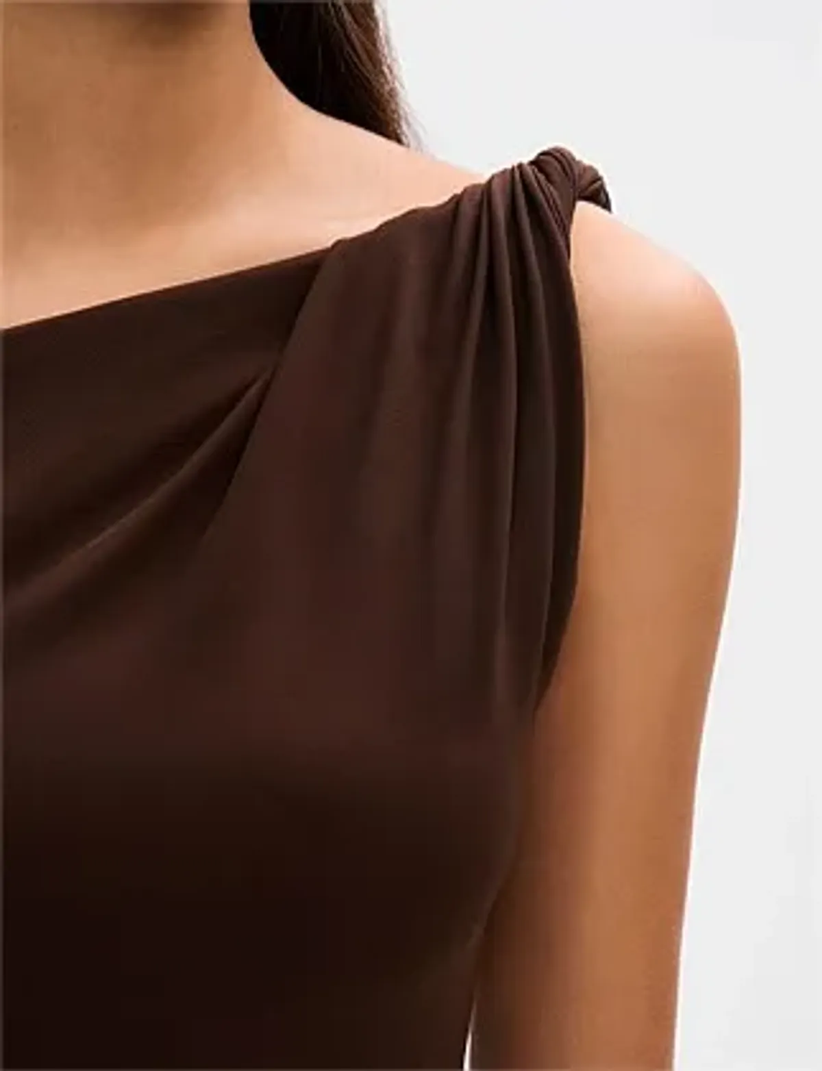 MISHA Sisal Mesh Maxi Dress Espresso Size 8/S - Image 7