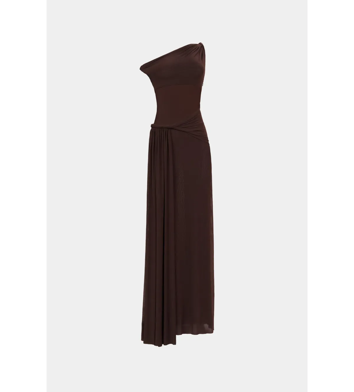 MISHA Sisal Mesh Maxi Dress Espresso Size 8/S - Image 2