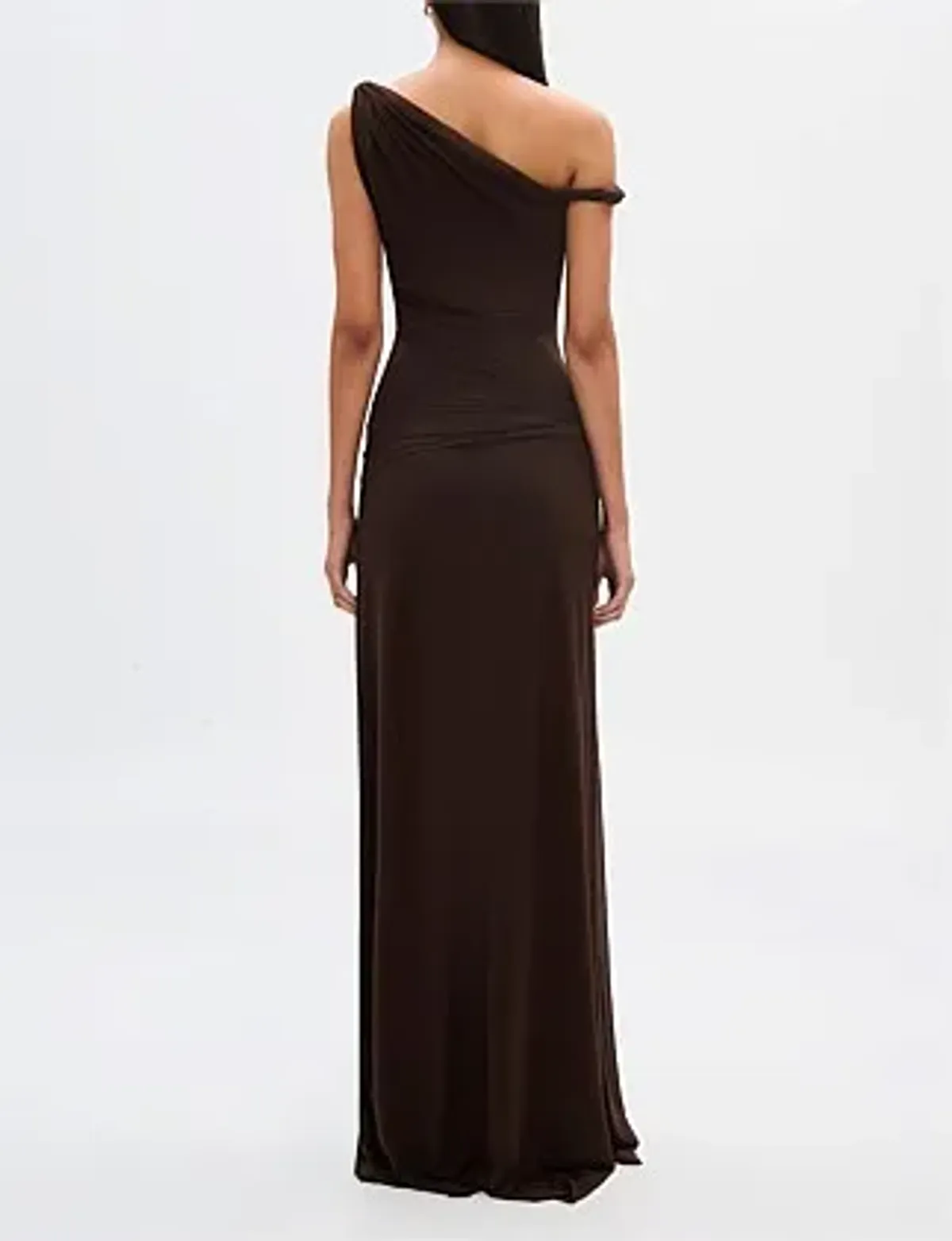 MISHA Sisal Mesh Maxi Dress Espresso Size 8/S - Image 8