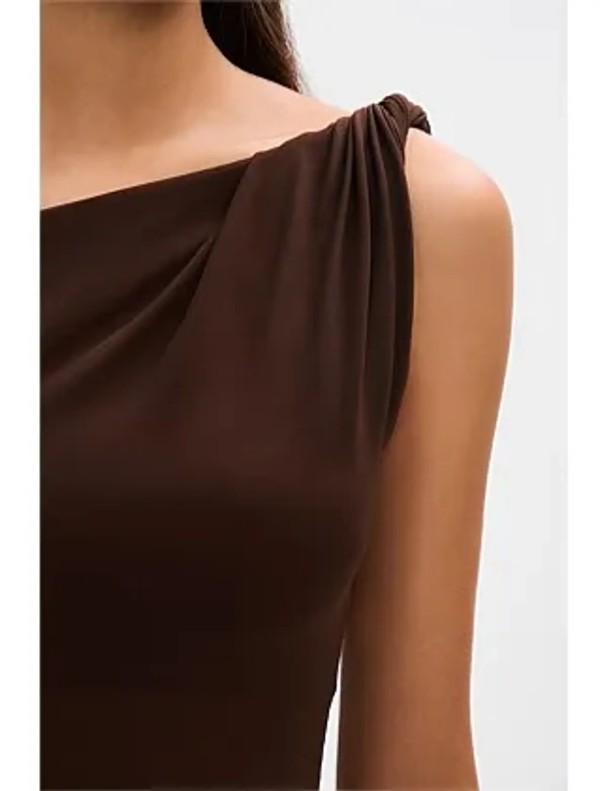 MISHA Sisal Mesh Maxi Dress Espresso Size 8/S - Image 9