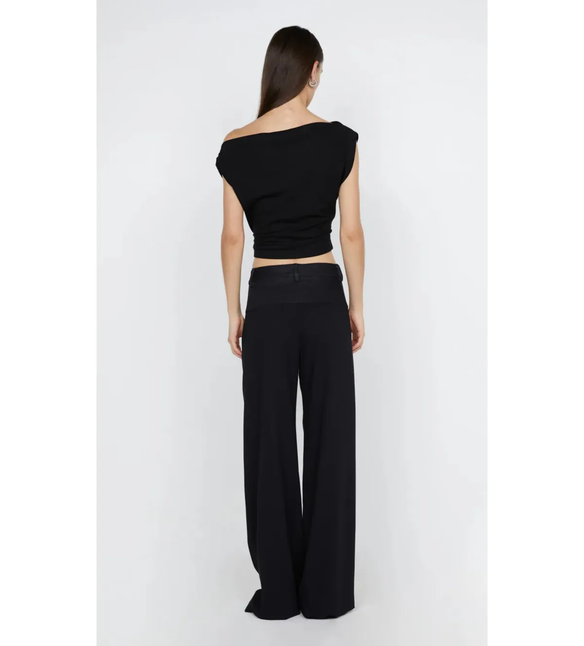 Bec & Bridge Soraya Boat Neck Top Black Size 8  - Image 5