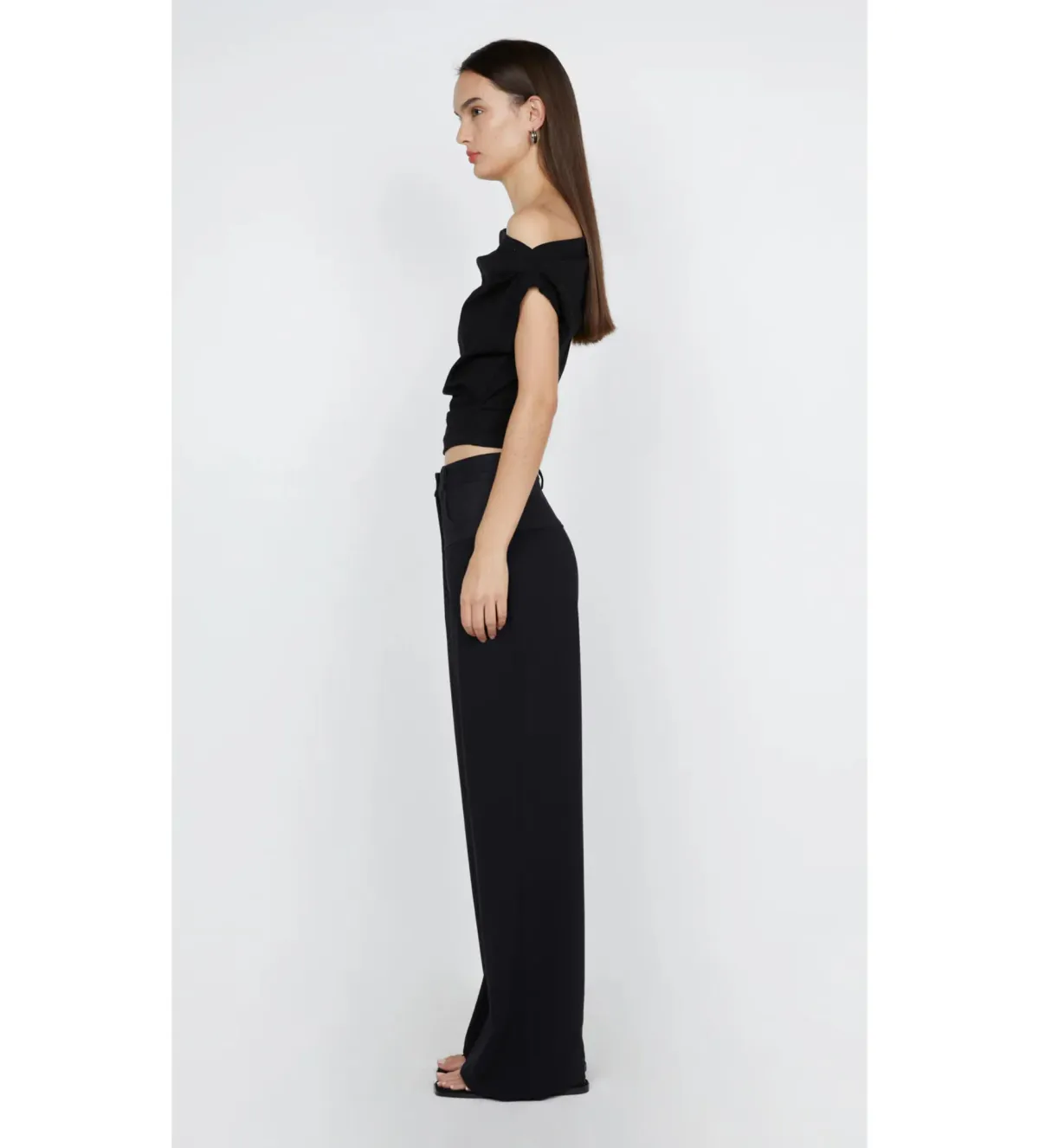 Bec & Bridge Soraya Boat Neck Top Black Size 8  - Image 4