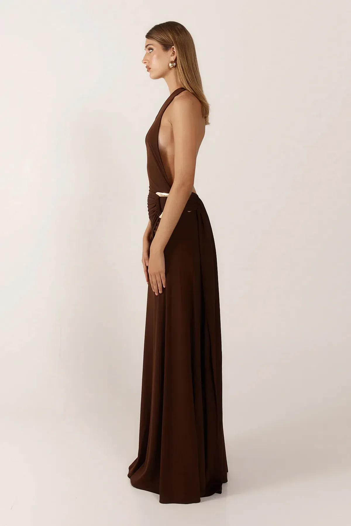 Ance Gria Gaia Gown Brown Size 8  - Image 2
