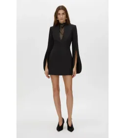 Camilla and Marc Sillage Lace Mini Dress Black Size AU 12 for rent on The Volte - image 1