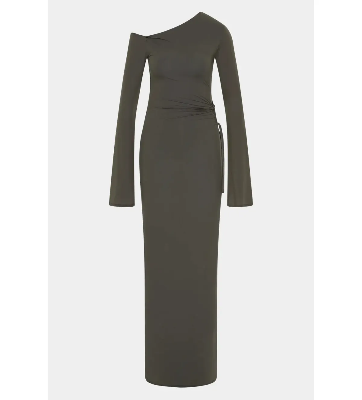 Sir the Label Hana Tie Maxi Dress Charcoal Size 2/AU 10 - Image 5