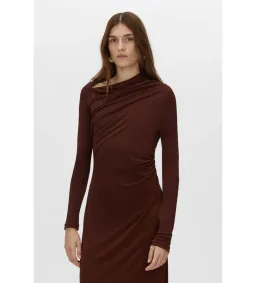 Camilla and Marc Mai Long Sleeve Midi Dress Almandine Burgundy Size AU 10 for rent on The Volte - image 4
