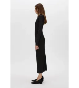 Camilla and Marc Mai Long Sleeve Midi Dress in Black Size AU 10 for rent on The Volte - image 2