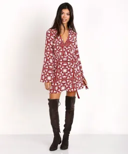 Stone Cold Fox Kai Mini Dress Print Size 2/AU 10 for rent on The Volte - image 1