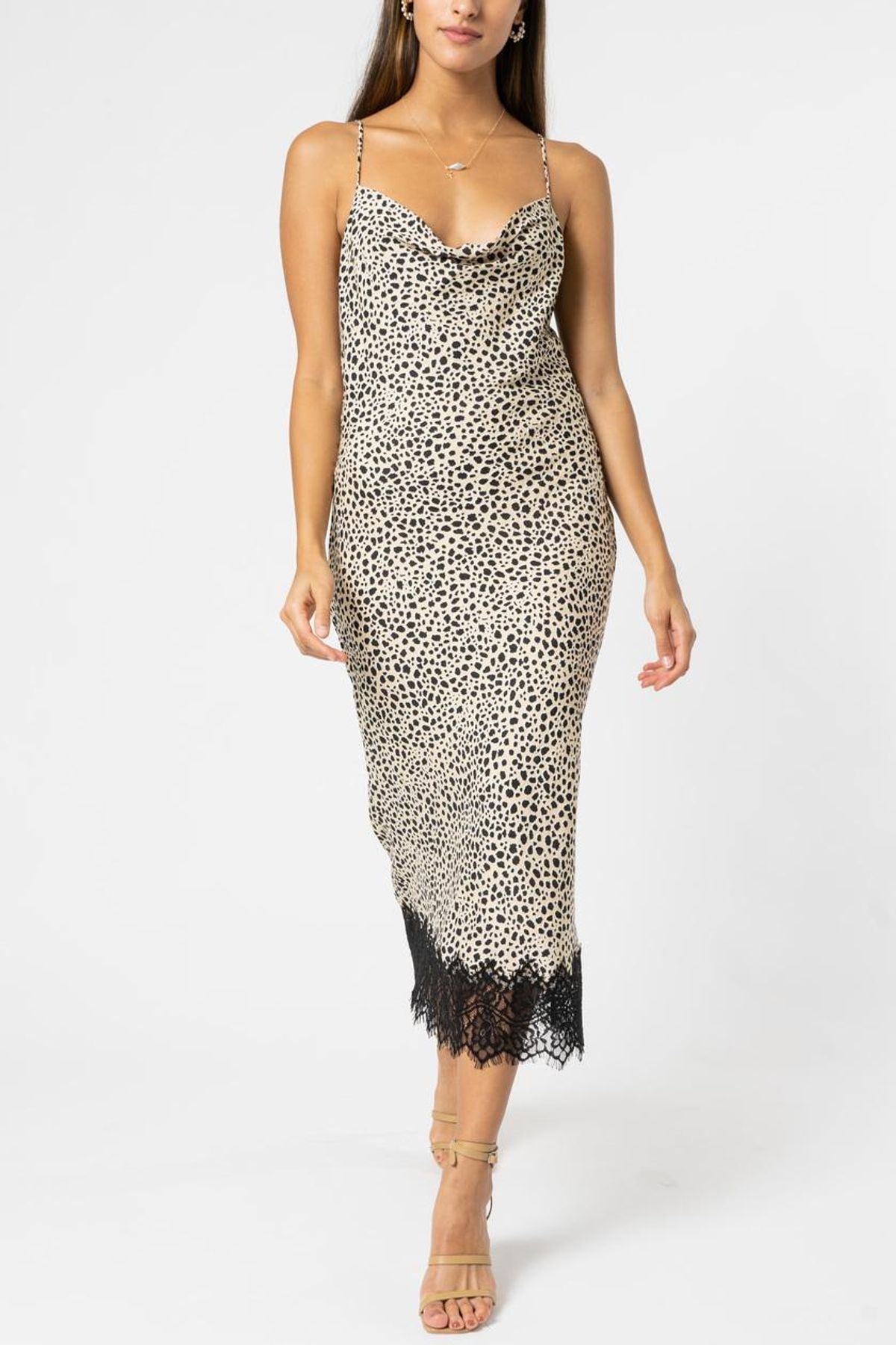 Rebecca Vallance Anya Slip Dress Animal Print Size 6 - Image 1