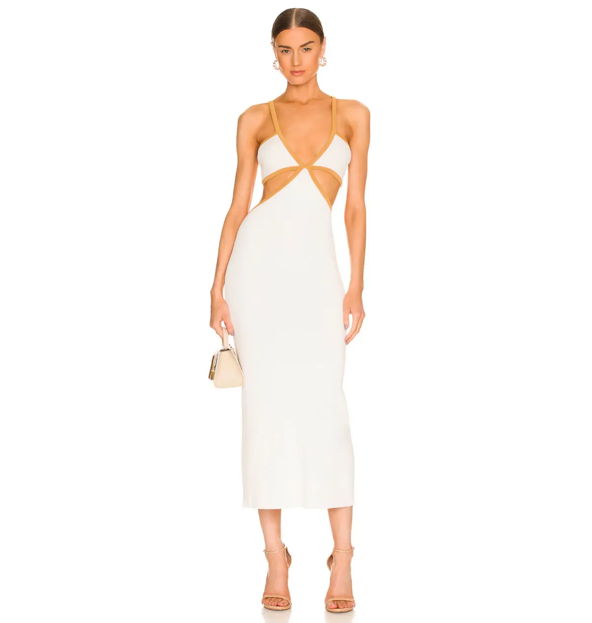 Significant Other Adi Midi Dress White Size 8 - Image 1