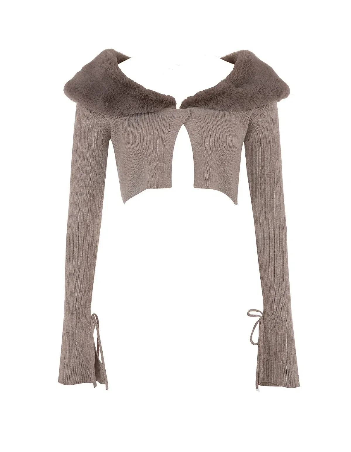 House Of CB Dahlia Cashmere Cardigan Beige Size AU 14  - Image 4