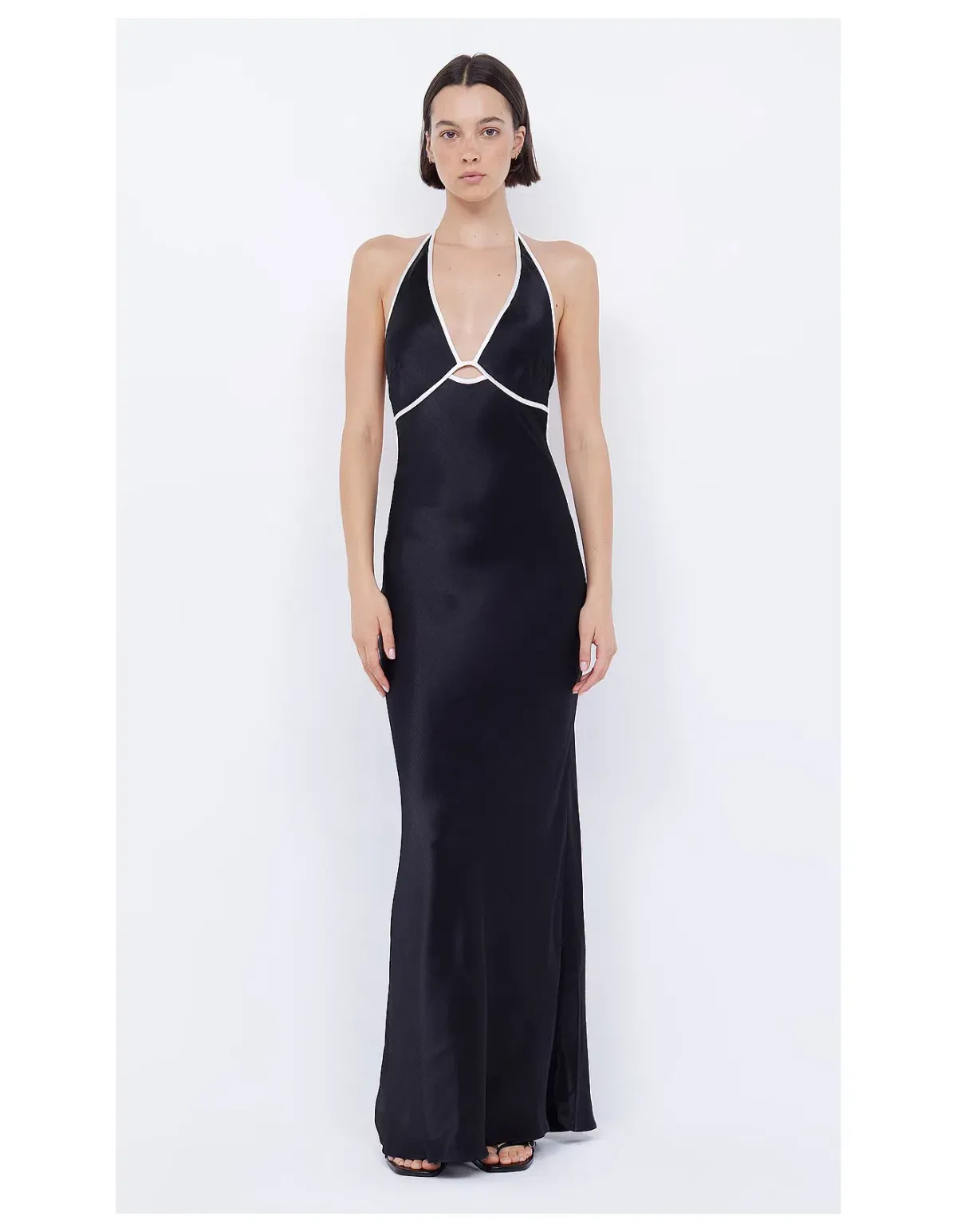 Bec & Bridge Zariah Halter Dress Maxi Black Size AU 12 - Image 1