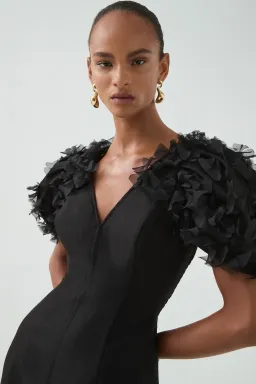 Aje Muse Maxi Dress Black  Size 16 for rent on The Volte - image 3