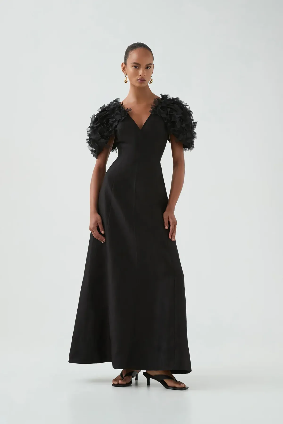 Aje Muse Maxi Dress Black Size 16 - Image 1