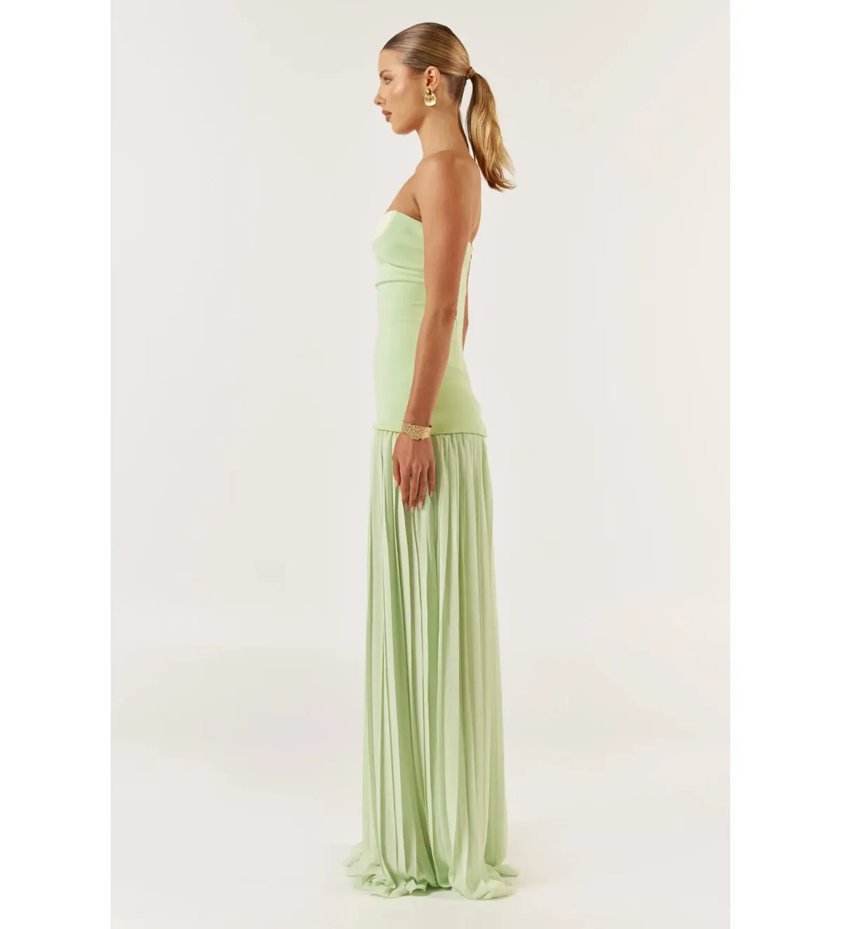 She is Olla Nicolette Maxi Dress Green Size 8/XS - Image 6