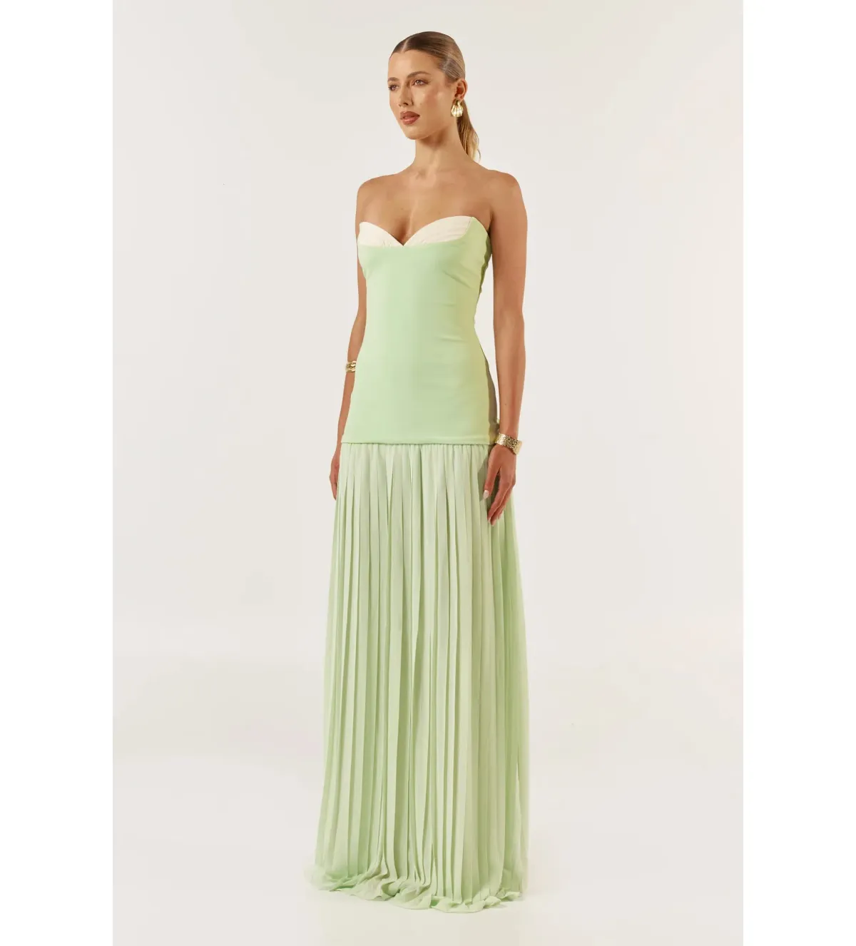 She is Olla Nicolette Maxi Dress Green Size 8/XS - Image 5