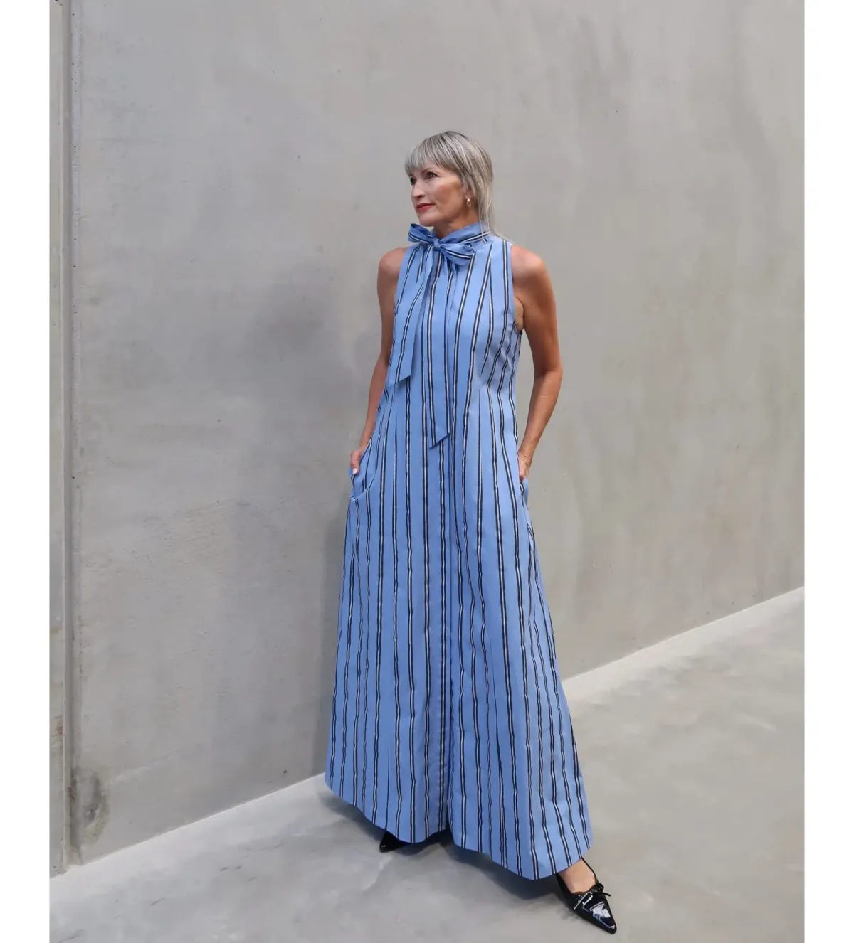 Camilla And Marc Maxi Dress Atoll Stripe Size 12 - Image 1