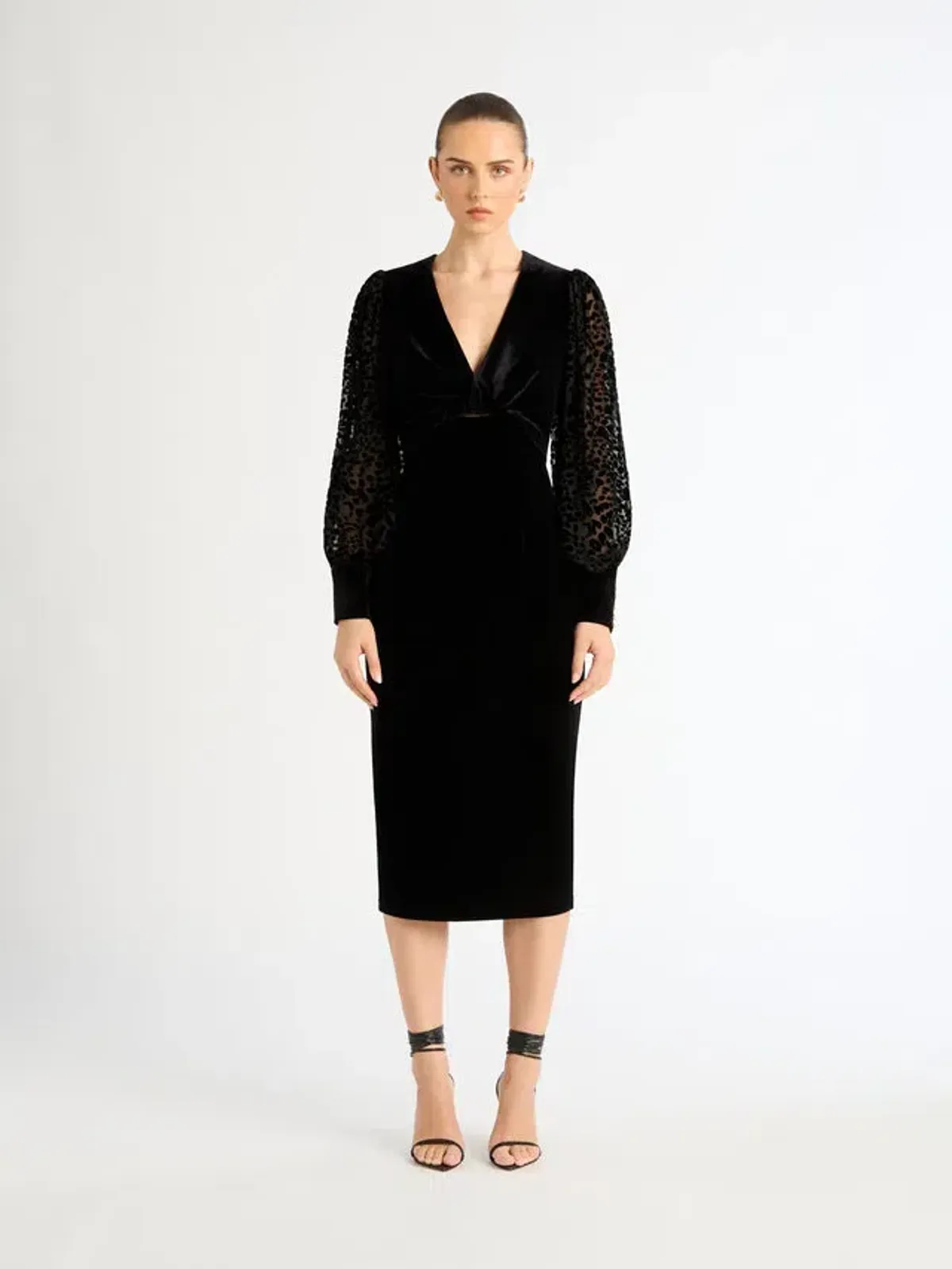Sheike Elite  Midi Dress Black Size 12 - Image 1