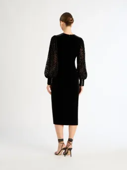 Sheike Elite  Midi Dress Black Size 12 for rent on The Volte - image 3