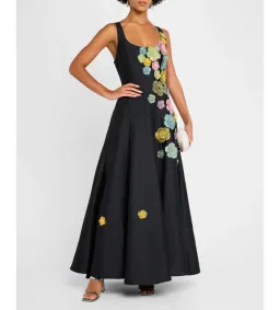 Alemais Lolita Gown Black Floral Size 10 for rent on The Volte - image 2