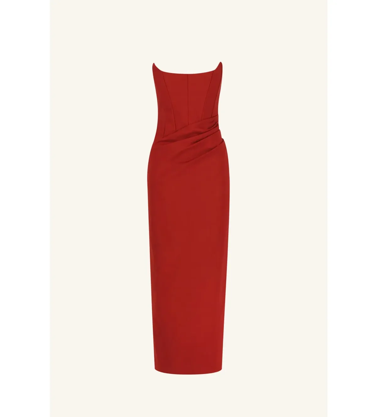 Shona Joy Lani Corset Maxi Dress in Red Dahlia Size AU 10 - Image 5