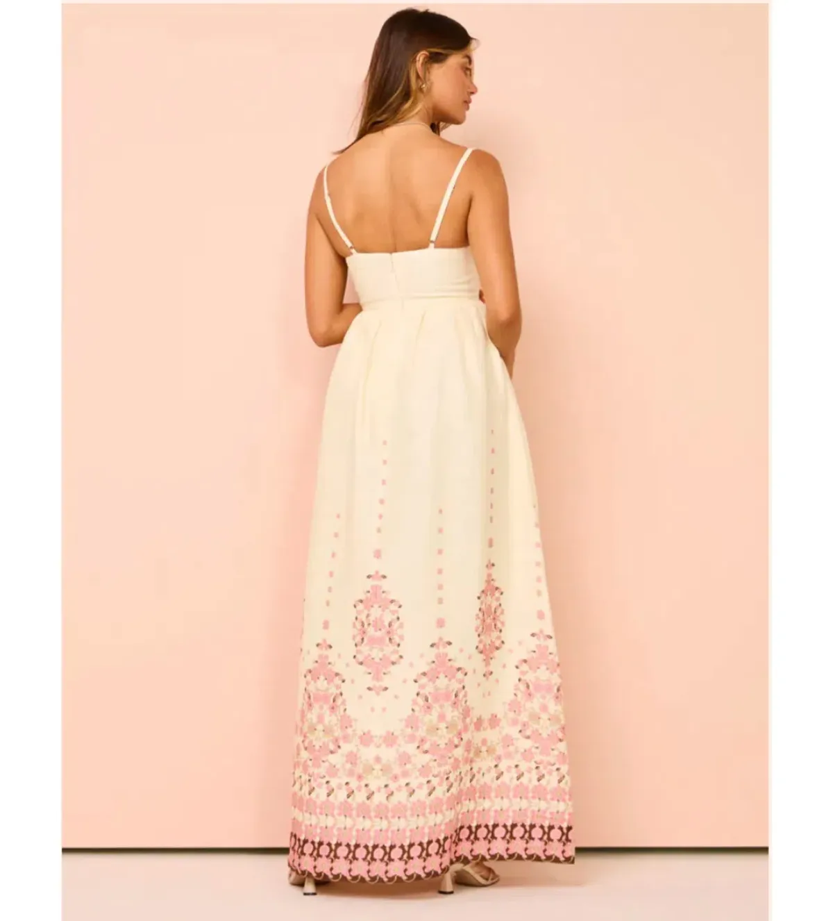 Hansen & Gretel Akacia Maxi Dress Cream Empress In Size 8/S - Image 3