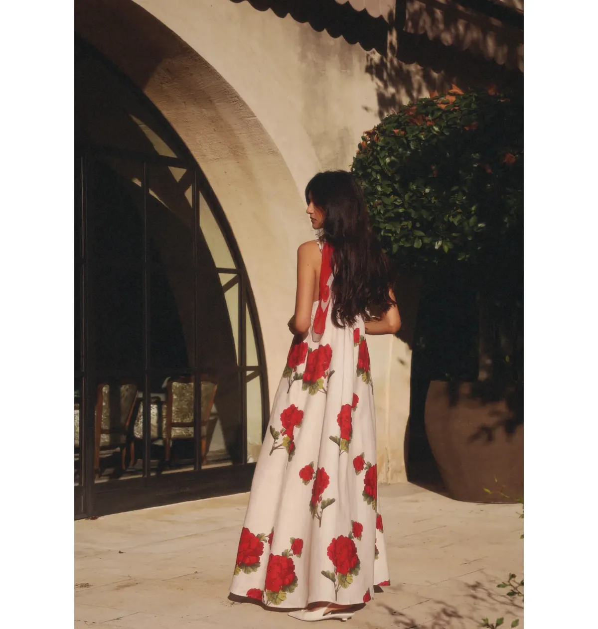 Morton Mac Camilla Dress in Crimson Ivy Size L / AU 12 - Image 4