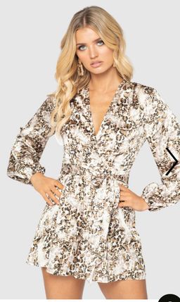 Pilgrim Remy Playsuit Leopard Print Size 10 for rent on The Volte - image 4