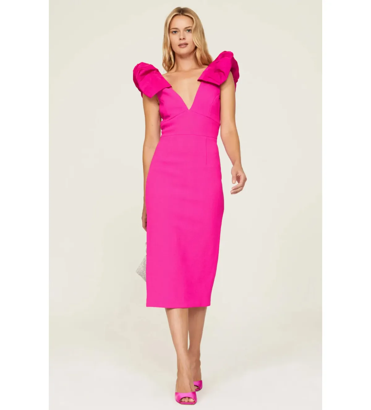 Rebecca Vallance Cupids Bow Dress Pink Size AU  12 - Image 1