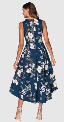 Pilgrim Green Dream High Low Blue Floral Size 10 for rent on The Volte - image 3