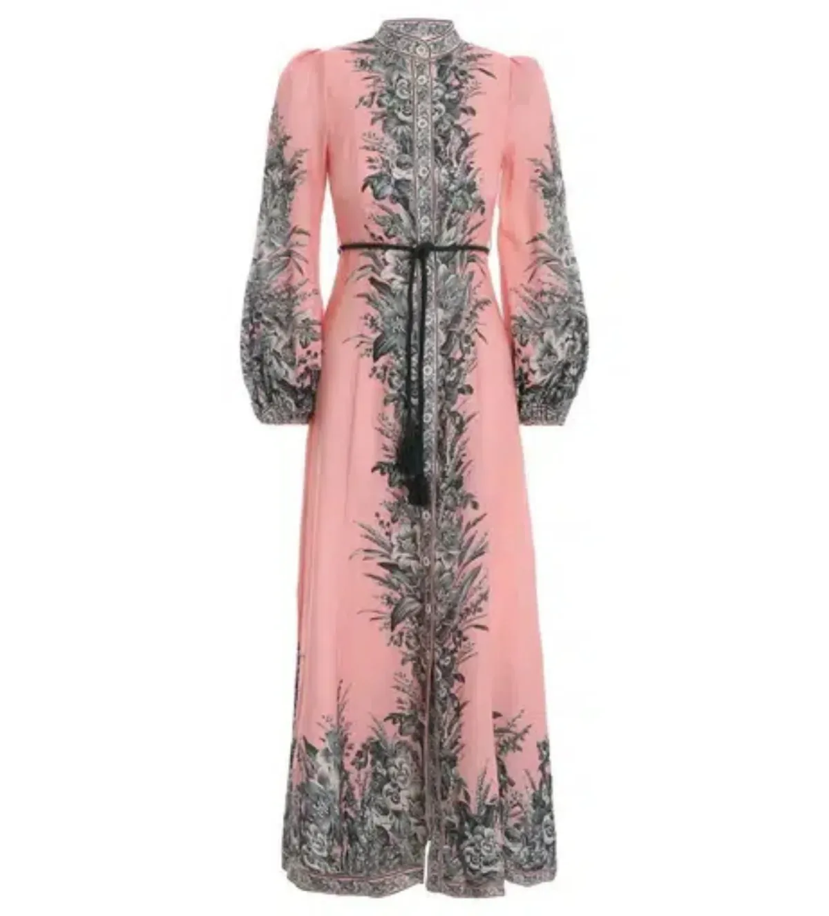 Zimmermann Moonshine Billow Long Sleeve Dress Pink Size 3/ AU 14 - Image 2