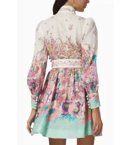 Zimmermann	Jude Buttoned Mini Dress Multi Size 3/Au 14 for rent on The Volte - image 2