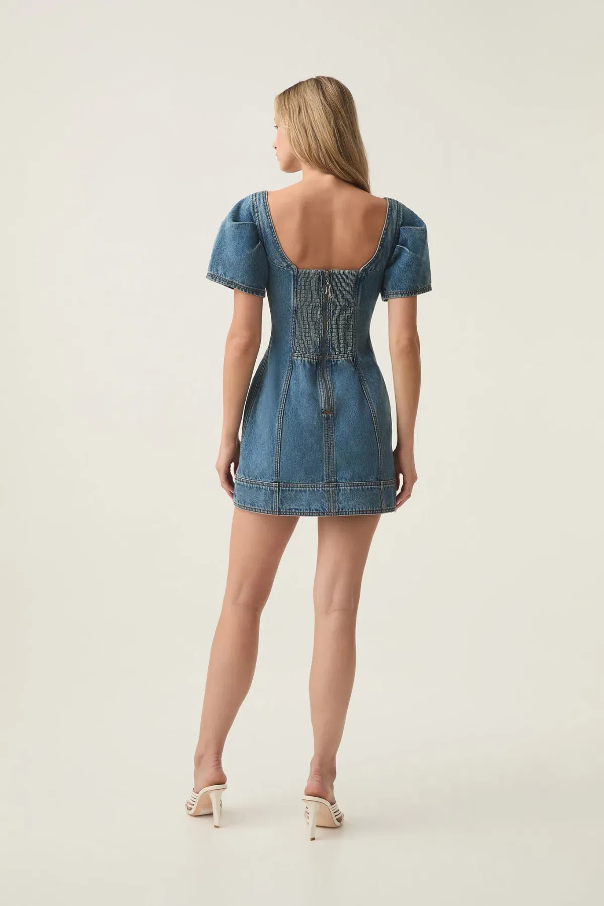 Aje Nika Logo Deni Mini Dress Size AU 12 - Image 2