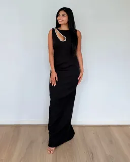 Bianca and Bridgett Valencia Maxi Dress Black Size 10 for rent on The Volte - image 2
