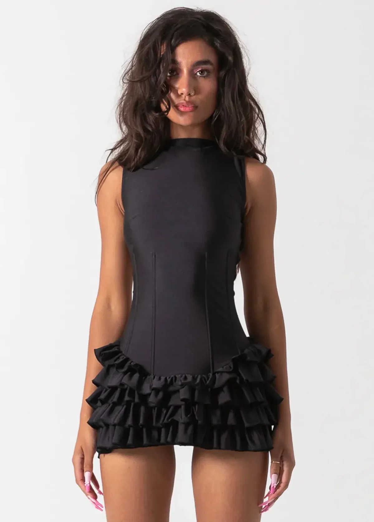 Bye Bambi Madison Mini Dress Black Size AU 10 - Image 2