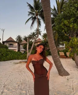 Sasha Therese Amara Maxi Dress  Brown Size M / AU 10 for rent on The Volte - image 3