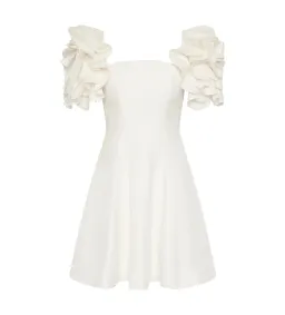 Aje Twyla Mini Dress Ivory Size AU 8 for rent on The Volte - image 6