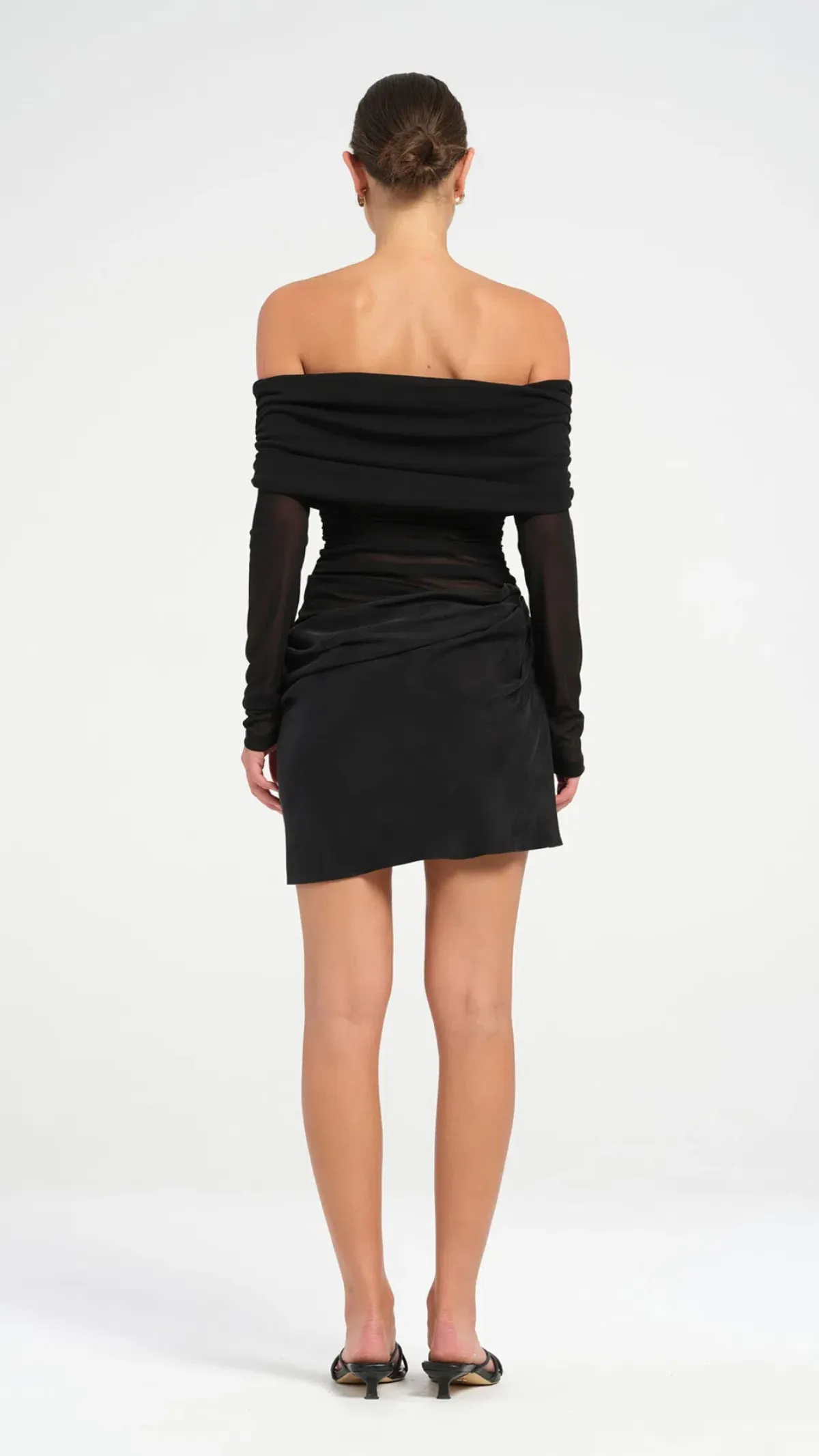 Benni Luca Mini Dress in Black Size 12 - Image 2