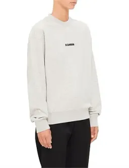Jil Sander Long Sleeve Crew Neck Logo Sweatshirt Powder Green Size S / AU 8 for rent on The Volte - image 3