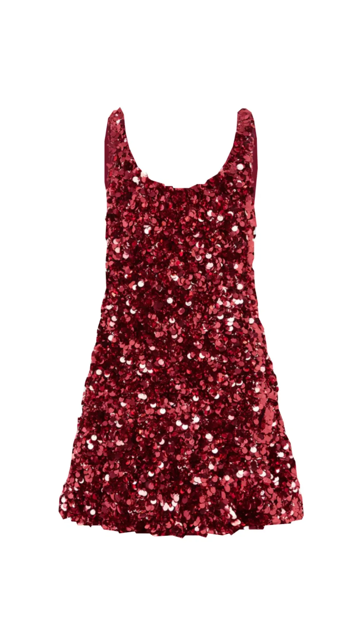 Leo Lin Elaine Mini Dress Mulberry Red Sequins Size 8  - Image 1