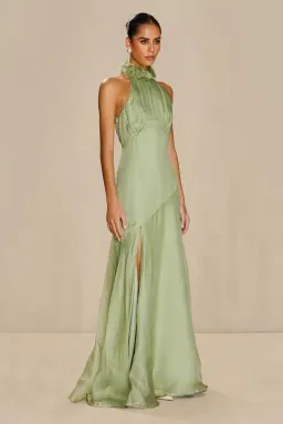 Sonya Moda Noelle Dress Maxi Green Moss Size AU 16 for rent on The Volte - image 2