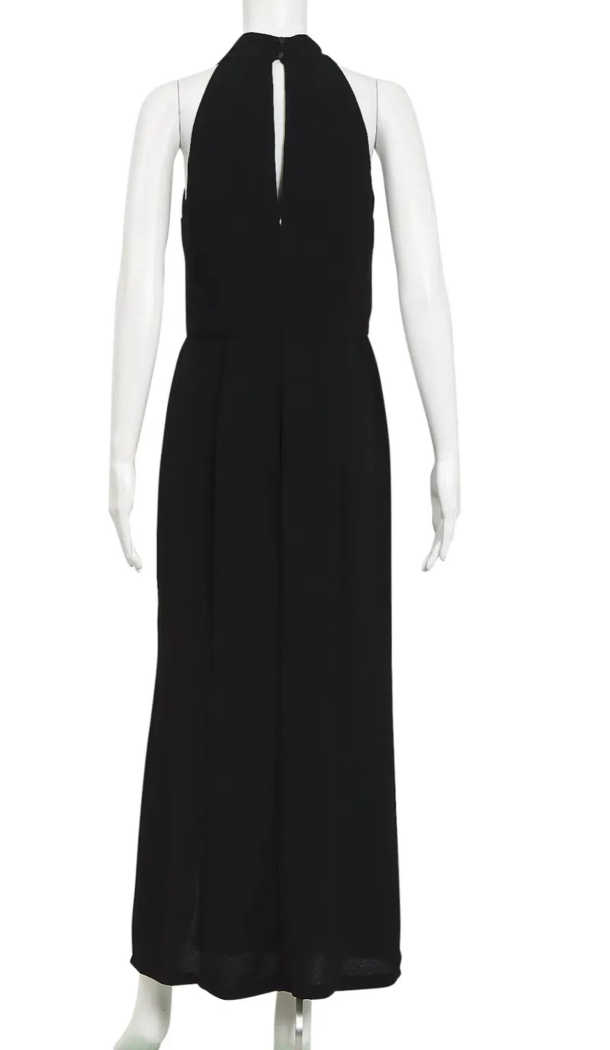 Rodeo Show Cowl Neck Front Split Gown Black Size 12 - Image 2