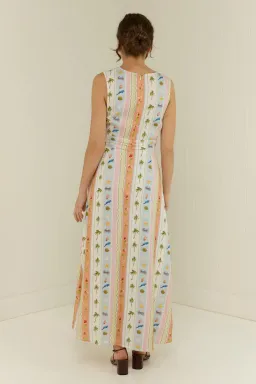 Palm Noosa Ivy Midi Dress Print Size  10 for rent on The Volte - image 2