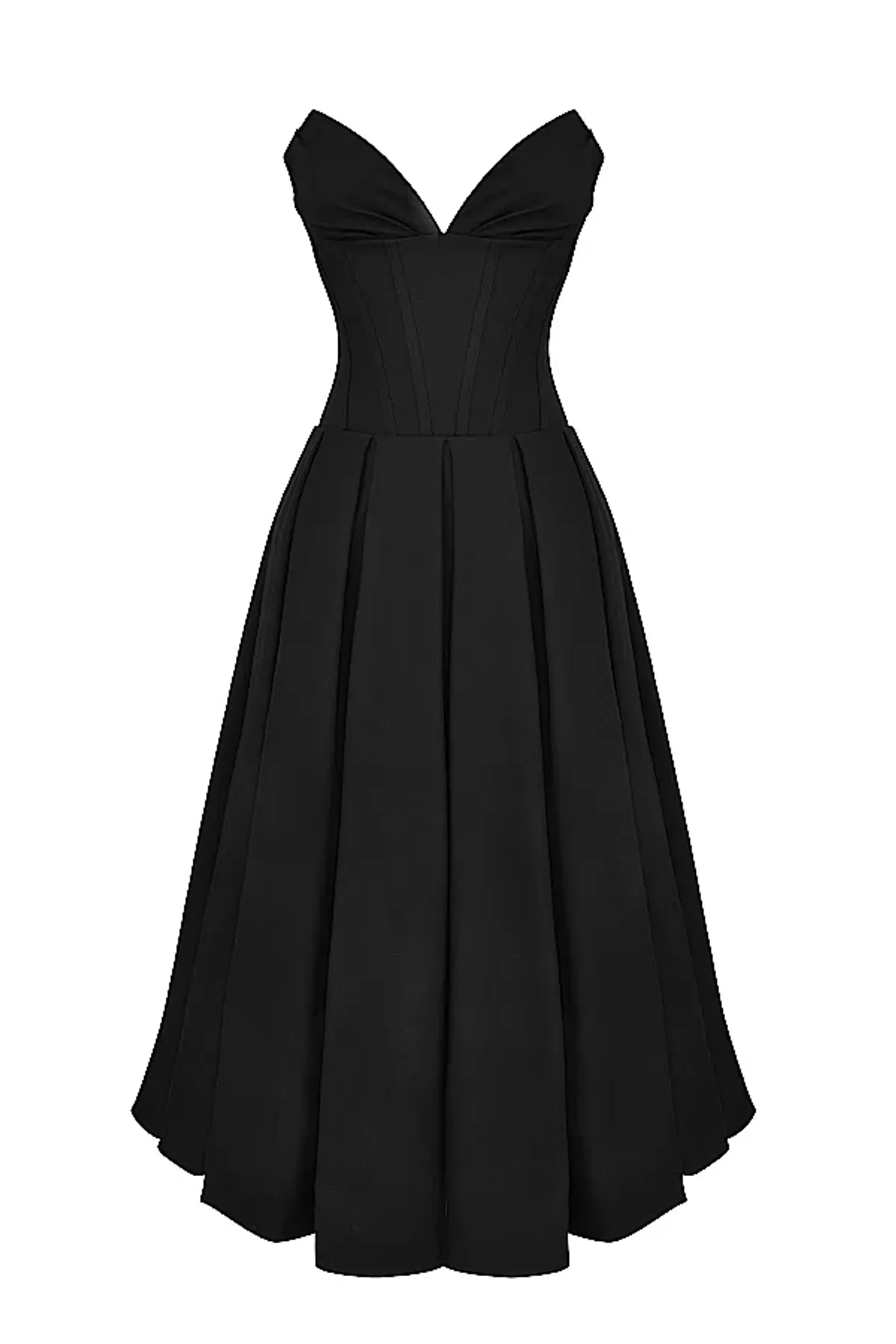 House of CB Lady Strapless Midi Dress in Black Size L / AU 12 regular cup - Image 4